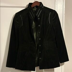 Women’s Velvet Blazer — Elie Tahari Hunter Green